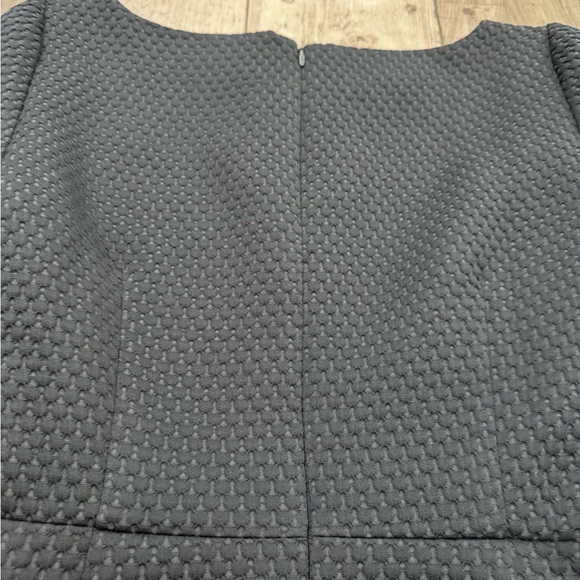 J.Crew Boatneck Sheath Textured Navy Blue Dress 3/4 Sleeve Matelssse 6 - Picture 5 of 9